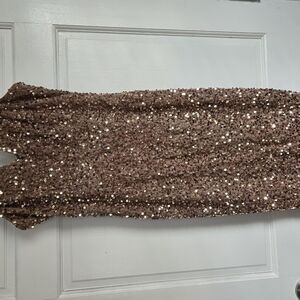Sparkling Sequin Rose Gold Dress